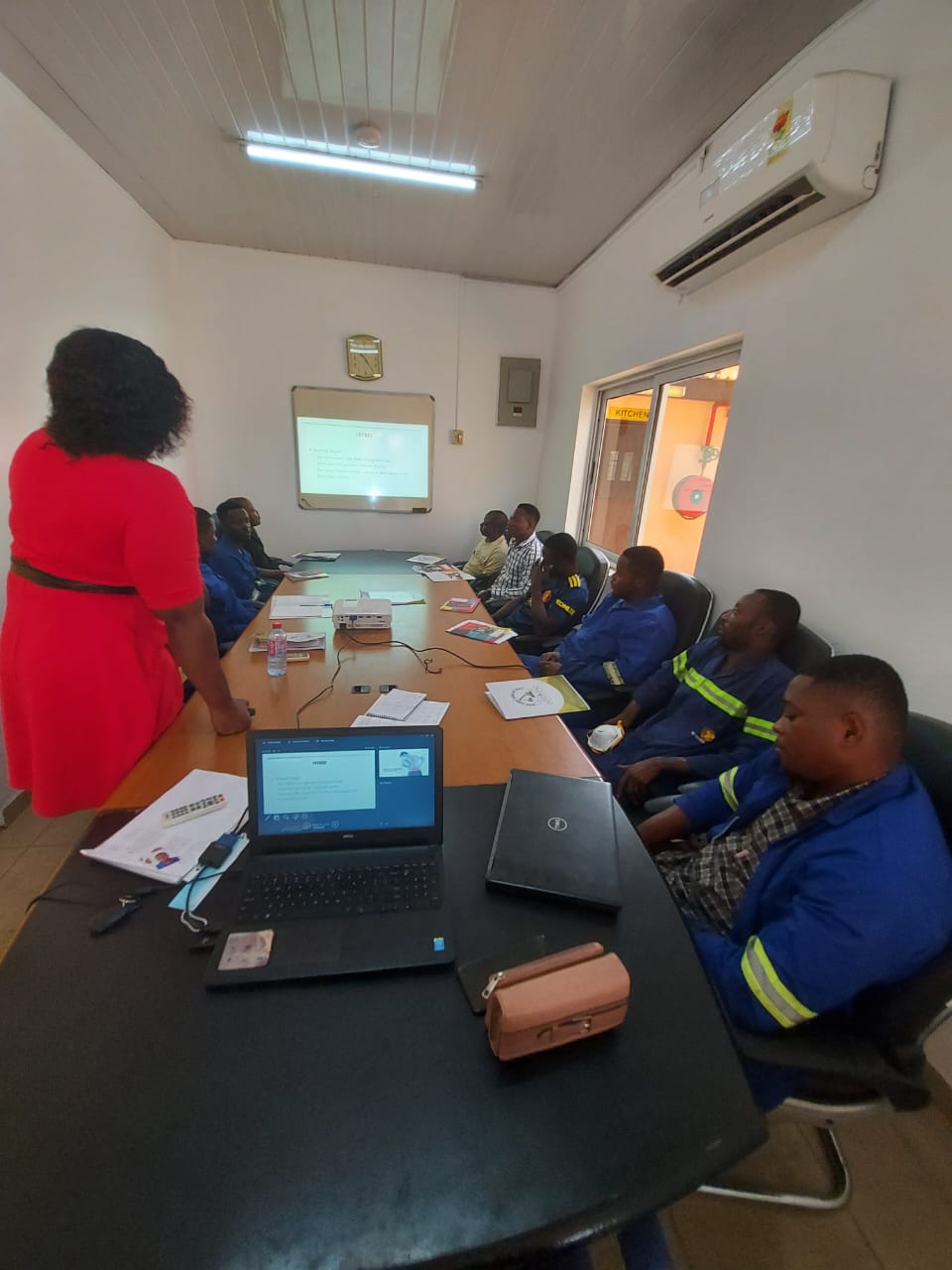 Forklift Operators from Gold Recovery receiving education on Occupational health and safety (1)