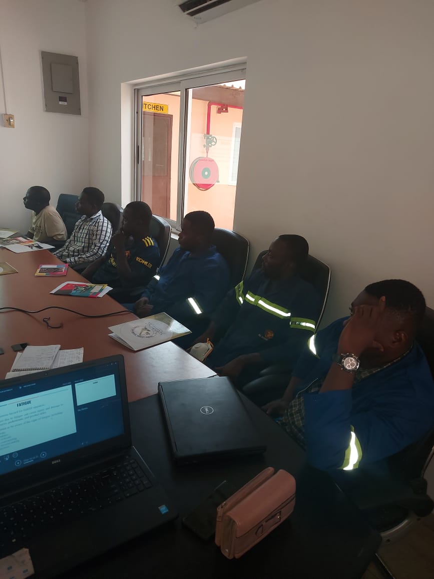 Forklift Operators from Gold Recovery receiving education on Occupational health and safety (5)